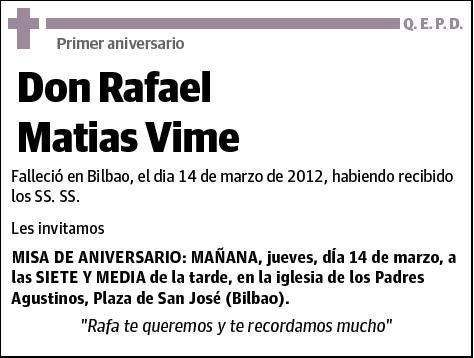 MATIAS VIME,RAFAEL