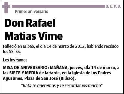 MATIAS VIME,RAFAEL