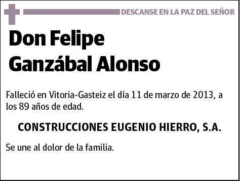 GANZABAL ALONSO,FELIPE