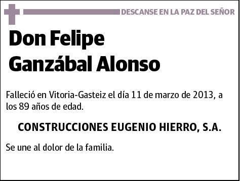 GANZABAL ALONSO,FELIPE