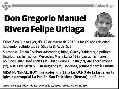 RIVERA FELIPE URTIAGA,GREGORIO MANUEL