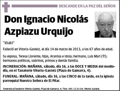 AZPIAZU URQUIJO,IGNACIO NICOLAS