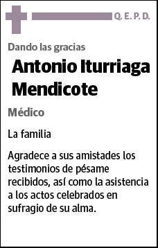 ITURRIAGA MENDICOTE,ANTONIO