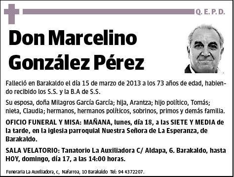 GONZALEZ PEREZ,MARCELINO