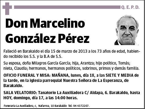 GONZALEZ PEREZ,MARCELINO