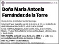 FERNANDEZ DE LA TORRE,MARIA ANTONIA