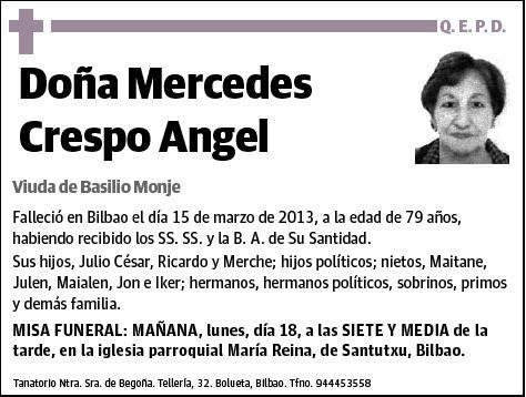 CRESPO ANGEL,MERCEDES