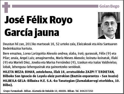 ROYO GARCIA,JOSE FELIX