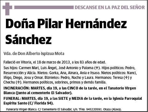 HERNANDEZ SANCHEZ,PILAR