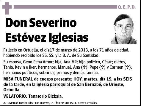 ESTEVEZ IGLESIAS,SEVERINO