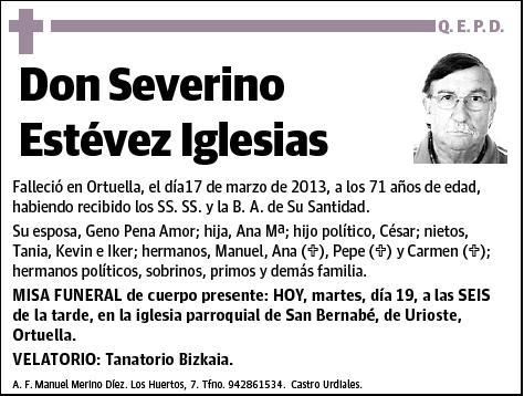 ESTEVEZ IGLESIAS,SEVERINO