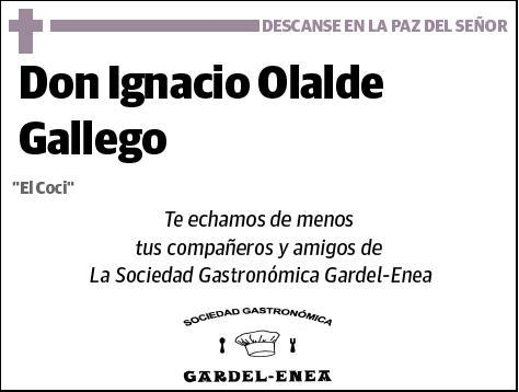 OLALDE GALLEGO,IGNACIO