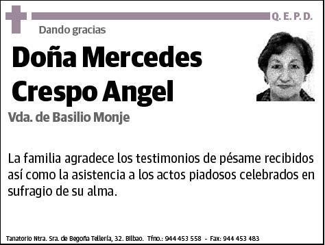 CRESPO ANGEL,MERCEDES