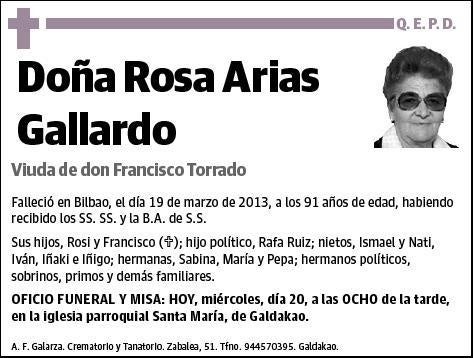 ARIAS GALLARDO,ROSA