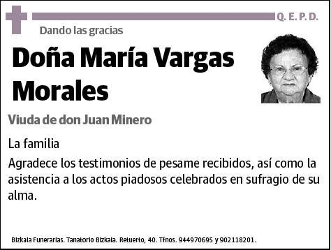 VARGAS MORALES,MARIA