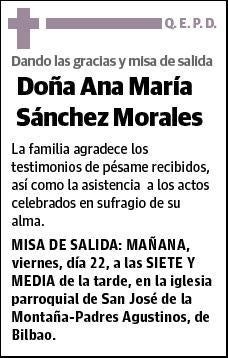 SANCHEZ MORALES,ANA MARIA