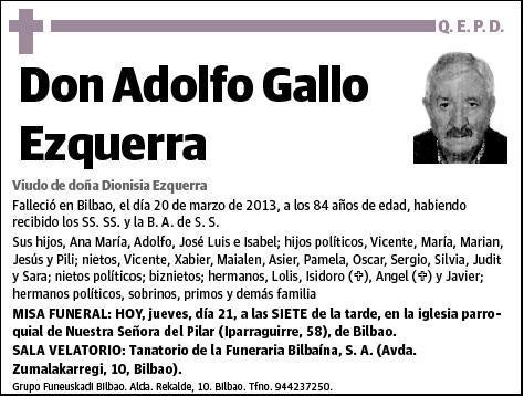 GALLO EZQUERRA,ADOLFO