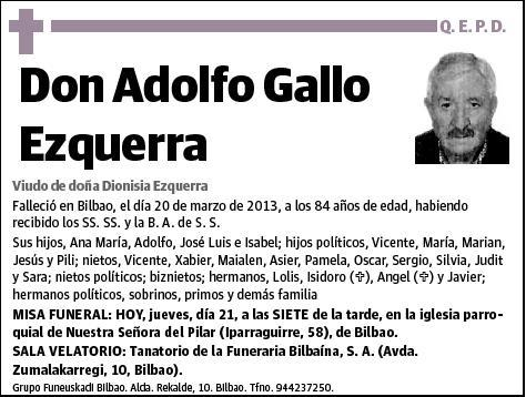 GALLO EZQUERRA,ADOLFO