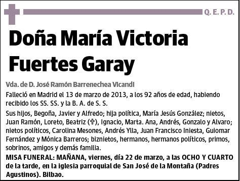 FUERTES GARAY,MARIA VICTORIA