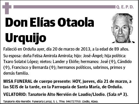 OTAOLA URQUIJO,ELIAS