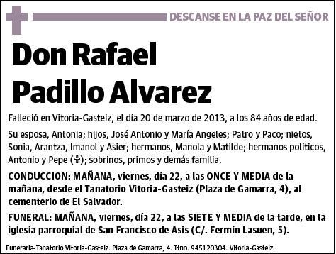 PADILLO ALVAREZ,RAFAEL