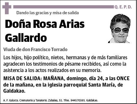 ARIAS GALLARDO,ROSA