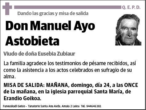 AYO ASTOBIETA,MANUEL