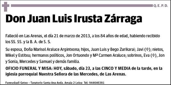 IRUSTA ZARRAGA,JUAN LUIS