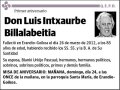 INTXAURBE BILLALABEITIA,LUIS