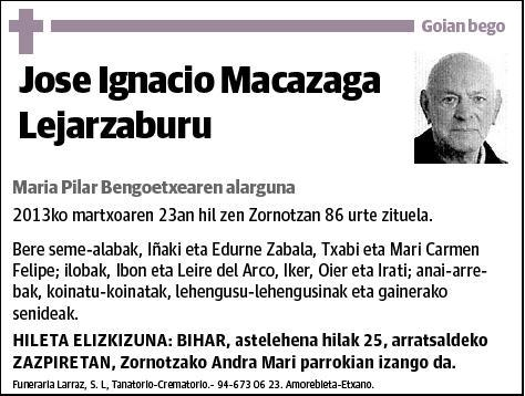 MACAZAGA LEJARZABURU,JOSE IGNACIO