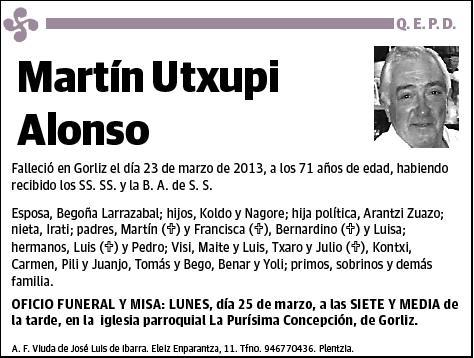 UTXUPI ALONSO,MARTIN