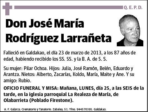 RODRIGUEZ LARRAÑETA,JOSE MARIA