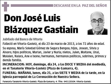 BLAZQUEZ GASTIAIN,JOSE LUIS