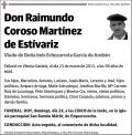 COROSO MARTINEZ DE ESTIVARIZ,RAIMUNDO