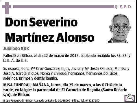 MARTINEZ ALONSO,SEVERINO