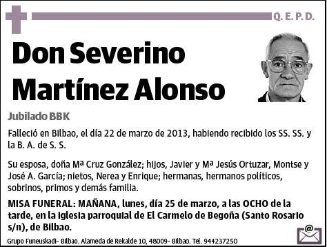 MARTINEZ ALONSO,SEVERINO