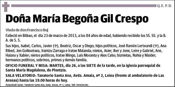 GIL CRESPO,MARIA BEGOÑA