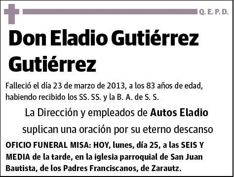 GUTIERREZ GUTIERREZ,ELADIO