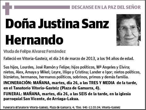 SANZ HERNANDO,JUSTINA