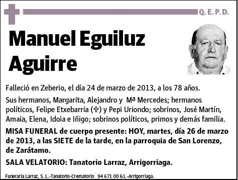 EGUILUZ AGUIRRE,MANUEL