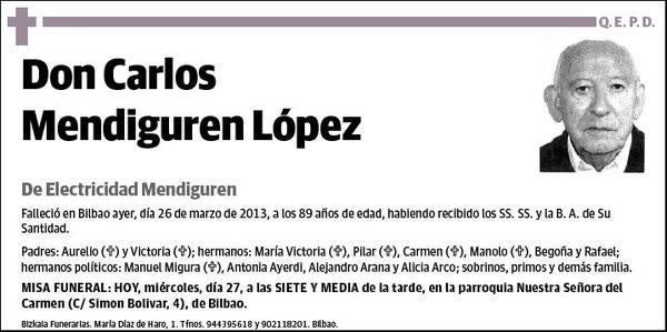 MENDIGUREN LOPEZ,CARLOS
