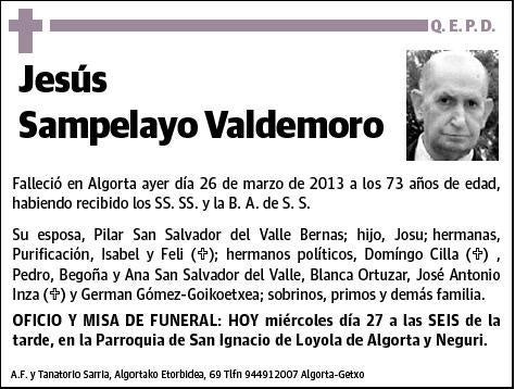 SAMPELAYO VALDEMORO,JESUS