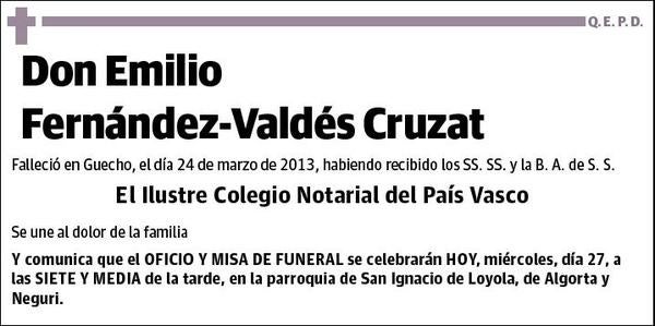 FERNANDEZ-VALDES CRUZAT,EMILIO