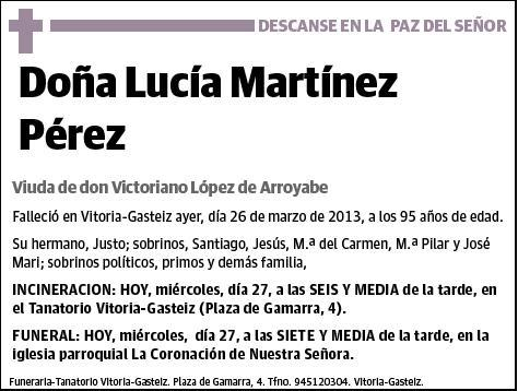 MARTINEZ PEREZ,LUCIA