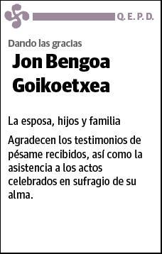 BENGOA GOIKOETXEA,JON