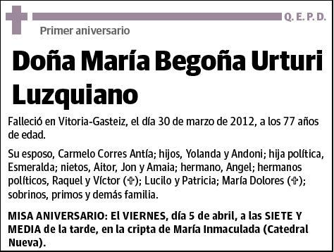 URTURI LUZQUIANO,MARIA BEGOÑA