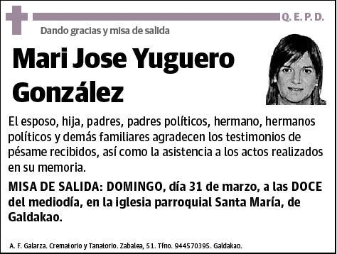 YUGUERO GONZALEZ,MARI JOSE