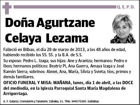 CELAYA LEZAMA,AGURTZANE