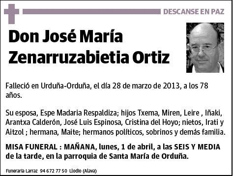 ZENARRUZABEITIA ORTIZ,JOSE MARIA