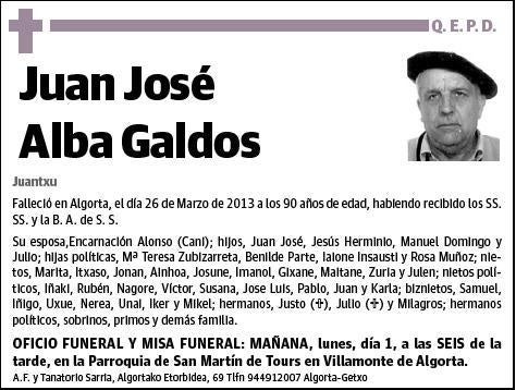 ALBA GALDOS,JUAN JOSE